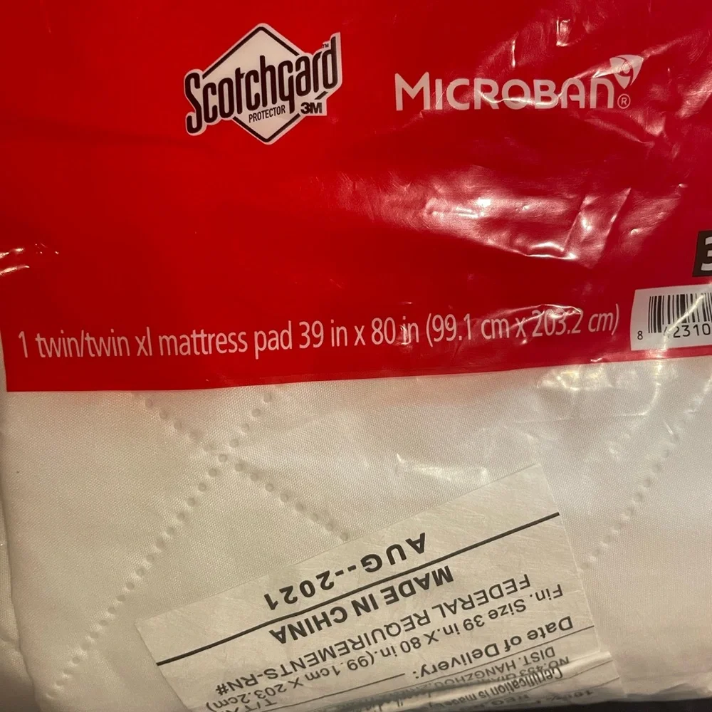 Mainstays White Soft‎ Microfiber Sheet Set & Soft Mattress Pad, NWT, Size T/Txl
